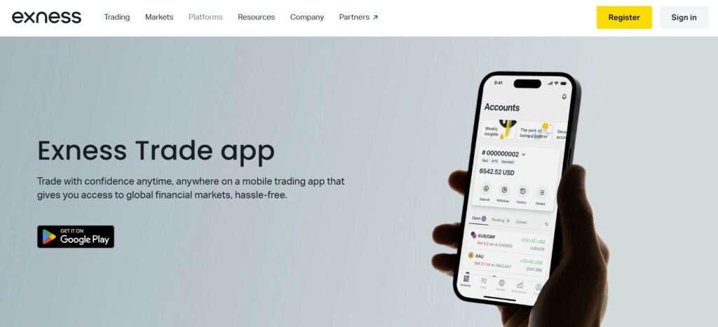 Exness Trade Mobile App