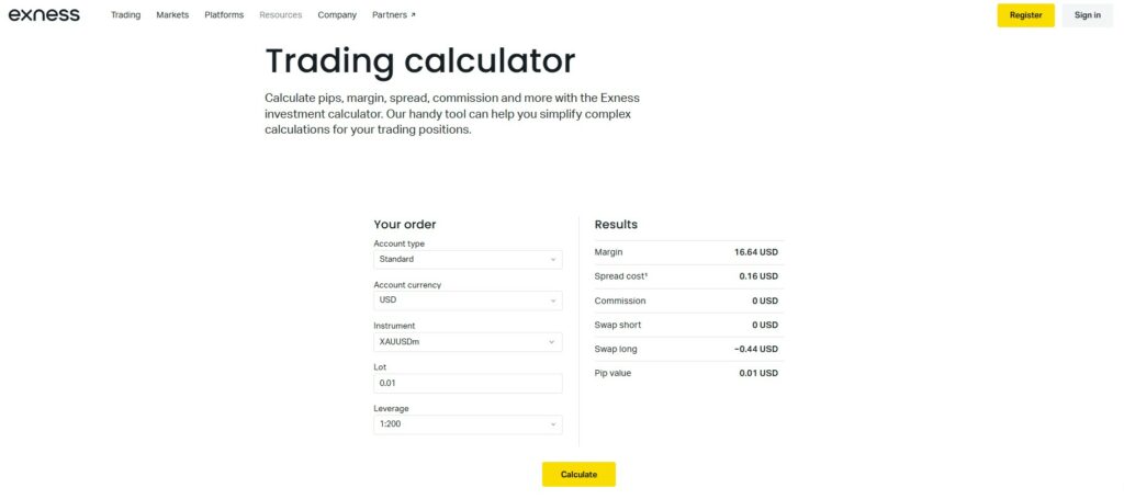 Trading Calculators