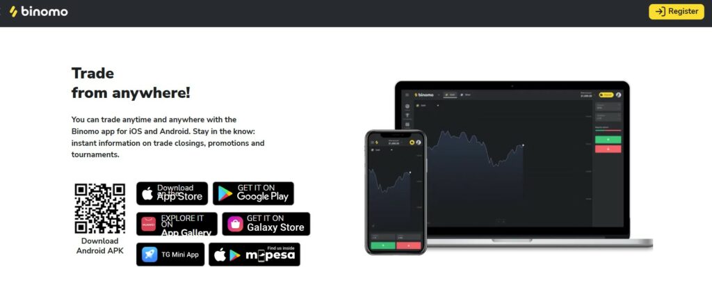 Mobile Trading with Binomo
