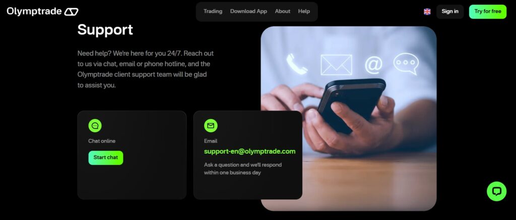 Olymp Trade Help Center and Support